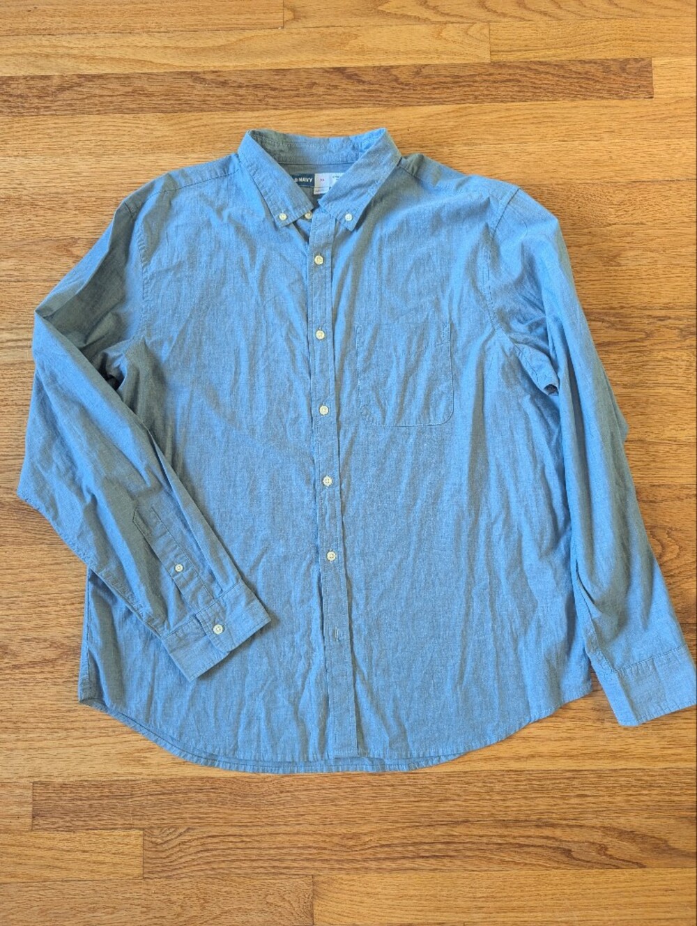 Old Navy Men's Classic Long-Sleeve Button-Up, XL